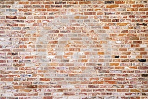 Old brick wall. Grunge brickwork background