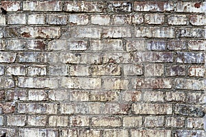 Old brick wall. Grunge brickwork background