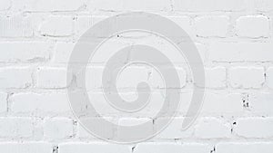 old brick wall painted white background