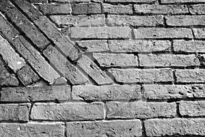 Black and white picture of a wall photo