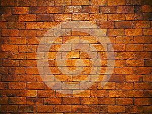 Old brick wall pattern background.
