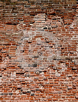 Old brick wall seamless grunge red structure texture