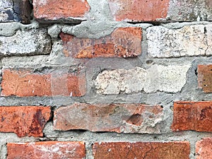 Old brick wall with sharp texture.