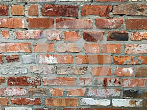 Old brick wall with sharp texture.