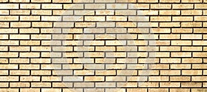 Old brick wall texture background. Facade view of old brick wall background.