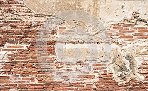 Old Brick Wall Texture background image. Grunge Red Stonewall Background