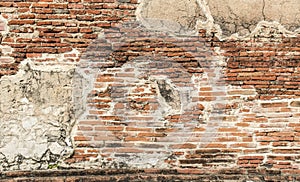 Old Brick Wall Texture background image. Grunge Red Stonewall Background