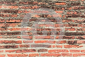 Old Brick Wall Texture background image. Grunge Red Stonewall Background