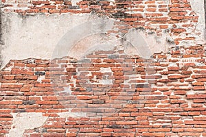 Old Brick Wall Texture background image. Grunge Red Stonewall Background