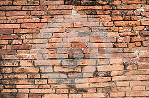 Old Brick Wall Texture background image. Grunge Red Stonewall Background