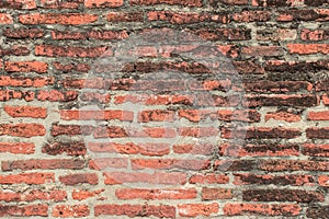 Old Brick Wall Texture background image. Grunge Red Stonewall Background