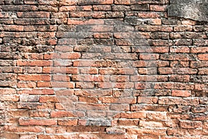 Old Brick Wall Texture background image. Grunge Red Stonewall Background