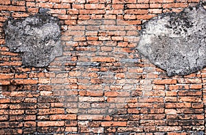 Old Brick Wall Texture background image. Grunge Red Stonewall Background