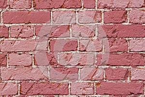 Old brick wall. Texture of brickwork for background, pattern, wallpaper or banner design, copy space