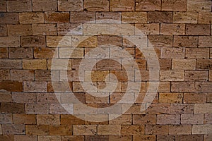 Old brick wall texture, grunge background. Brown color.