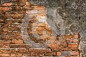 Old brick wall texture mapping