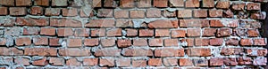 Old brickwork. Brick wall