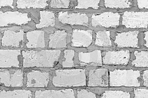 Old brickwork white silicate blocks brick cement texture background wall horizontal