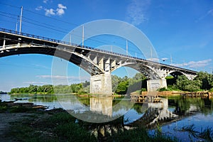 Bridge across the Klyazma river in Vladimir photo