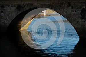 Old bridge arch in Betanzos