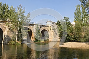 Old bridge of Carrion de los Condes, Palencia province photo