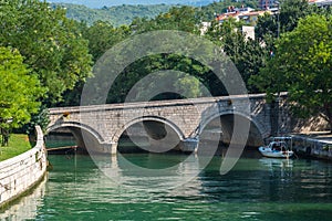 Old bridge in the centre of Crikvenica, Croatia