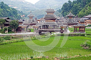 Old bridge of Chinese Village