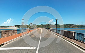 Old bridge in the city of San Vicente de la Barquera