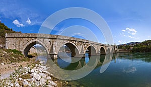 Old Bridge on Drina river in Visegrad - Bosnia and Herzegovina