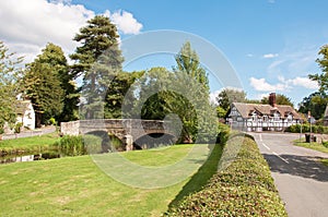 The old bridge in Eardisland, England.