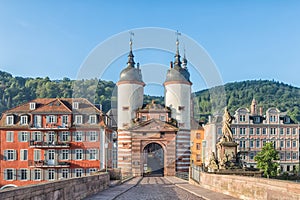 Old Bridge Gate in Heidelberg, Germany