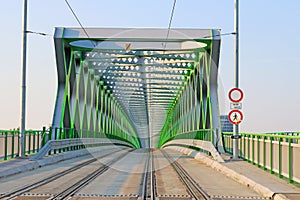 Old bridge Iron bridge in Bratislava, Slovakia