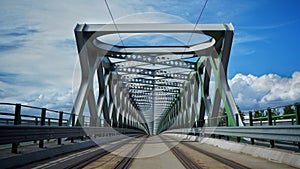 Old bridge Iron bridge in Bratislava