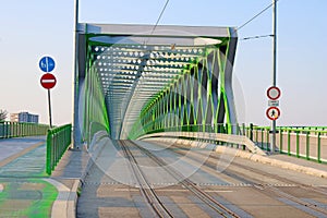 Old bridge Iron bridge in Bratislava, Slovakia