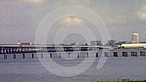 Old bridge on Lagos lagoon