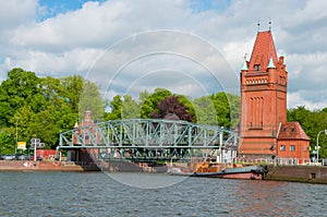 Old bridge in Lubeck Germany