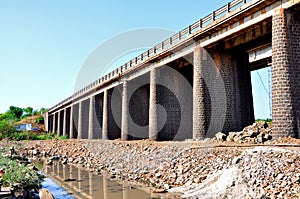 An old bridge made of stones