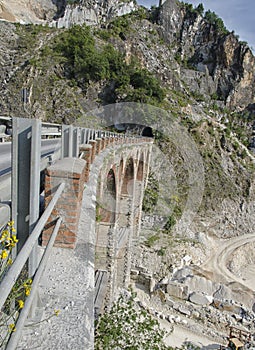 Old bridge of mine marble