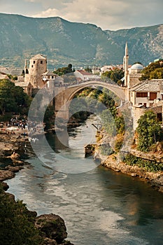 Old bridge in Mostar Bosnia and Hercegovina