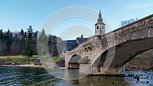 Old bridge over the river