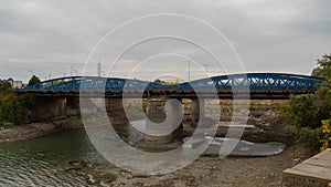 Old bridge over St. Gheorghe canal in Giurgiu city