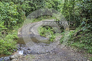 Old Bridge at the PeÃÂ±as Blancas Massif natural reserve, Nicaragua photo