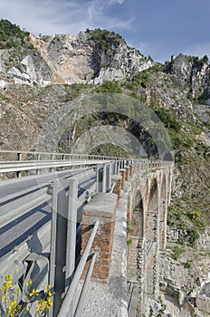 Old bridge of quarry marble