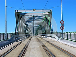 New modern Old Bridge in Bratislava, Slovakia