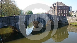 Old bridge in the romantic city Roermond