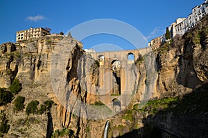 An Old Bridge, Ronda with sun