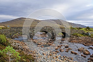 The old bridge at Sligachan on the Isle of Skye