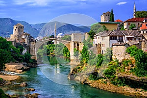 Old Bridge Stari Most in Mostar, Bosnia and Herzegovina