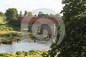 Old bridge on the Venta River, Kuldiga, Latvia