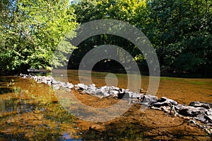 Old bridge at the Vezere river photo